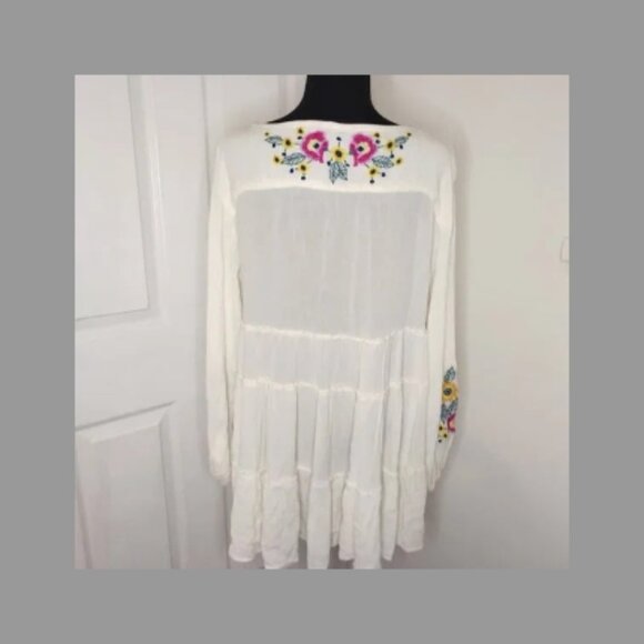 Free People Spell On You Embroidered Mini Dress Size XS - Picture 6 of 10